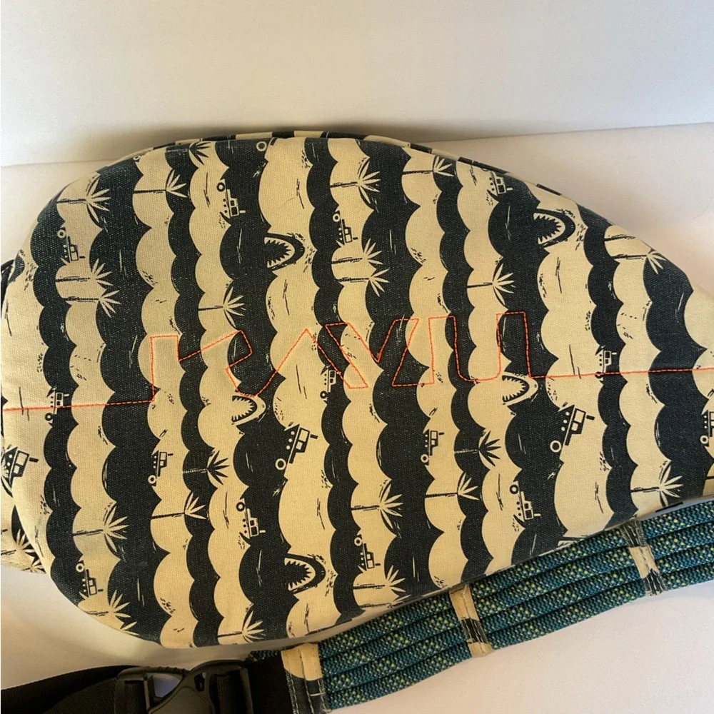KAVU Rope Sling Bag 1 Shoulder Sling Canvas Backpack w/ Rope Shoulder Strap 20”